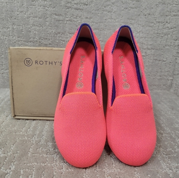 ROTHY'S The Flat Little Kid's Size 13 US Flamingo Slip on Shoes Retired - Picture 2 of 11